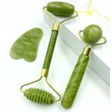 Massager Natural Jade Massage Roller Guasha Board SPA Scraper Stone Facial Anti-wrinkle Treatment Body Health Care Tools