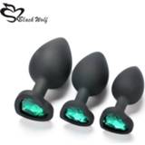 👉 Silicone Heart Anal Plug Removable Jewel Decoration Butt Plug Sex Toys Prostate Massager Anus Toys For Women Man Couple Gay