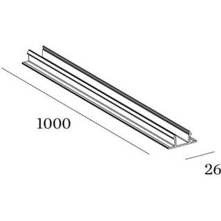 👉 Zwart active Wever&Ducre Track Profielafdekking voor 3-fasestroomrail WE 90014237