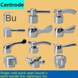 👉 Switch small Faucet handle accessories triangle valve spout dish basin single cold quick open core handwheel
