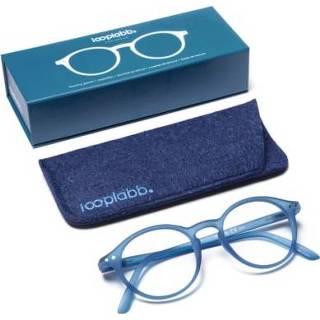👉 Leesbril blauw Looplabb sterkte +1,00 model faust vintage 8719558694952