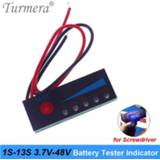 👉 Schroevendraaier Turmera 1S-13S Battery Tester Capacity Indicator 4.2V 8.4V 12V 16.8V 18V 24V 25V 36V 48V for Screwdriver and E-bike Use