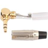 👉 Headphone 3.5mm Stereo 90 Degree Right Angle Male Plug Gold-plated Adapter Instruments Soldering Connector Converter