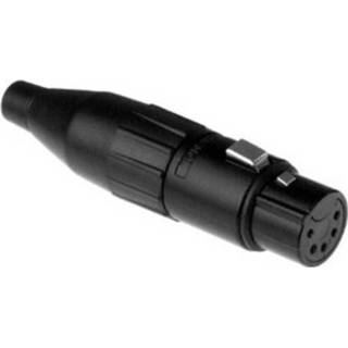 👉 Koppeling zwart Amphenol XLR-connector Koppeling, recht Aantal polen: 5 1 stuk(s) 2050005644554