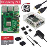👉 HDMI cable Raspberry Pi 4 Model B 2GB/4GB/8GB RAM + Case Fan Heat Sink Power Adapter 32/64 GB SD Card Micro for RPI 4B