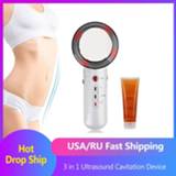 👉 Massager Drop Shipping 3 in 1 Ultrasound Cavitation EMS Ultrasonic Body Slimming Fat Burner Galvanic Infrared Therapy