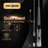 👉 Draagbare radio High Quality Quad Band Walkie Talkie Antenna HH-9000 29.6/50.5/144/430Mhz for TYT TH-9800 Mobile