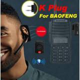 Bluetooth headset Walkie Talkie Wireless Two Way Radio Headphone Earpiece K Type For Baofeng UV-82 KSUN Retevis Kenwood
