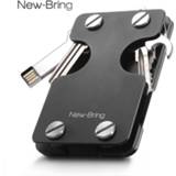 👉 Portemonnee NewBring Money Clip Wallet Multi-functional Metal ID Card Holder With Bottle Opener Anti-theft