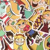 👉 Bike kinderen Blinghero Star Butterfly Stickers 17Pcs/set Cartoon Scrapbooking Sticker Kids Car Decal BH0120