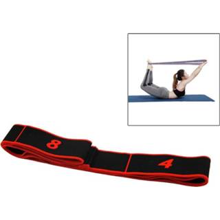 👉 Elastische band rood active 8 rooster yoga stretch dans weerstandsband (rood)