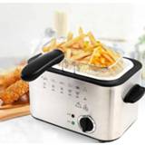 👉 Grill steel 1.2L Stainless Single tank Electric deep fryer smokeless French Fries Chicken multifunction MINI hotpot oven EU