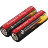👉 Zaklamp rood zwart 2 pcs Red Black AA 3.7V 14500 900mAh Rechargeable Li-ion LED Battery Safe Environmental Friendly For Flashlight