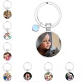 Hanger baby's Personalized Photo Pendants Custom Keychain Of Your Baby Child Mom Dad Grandparent Loved One Gift For Family Member