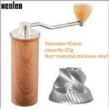👉 Coffee grinder zwart bruin mannen XEOLEO Manual 45MM Aluminum miller Black/Brown/Silver/Gold 15g Mini Portable milling machine