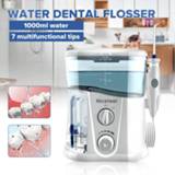 Nicefeel 1000ml Electric Oral Irrigator Teeth Cleaner Care Dental Flosser SPA Water Flosser + 7 Pcs Jet Tips