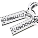 👉 Keychain small vrouwen Size Anti-lost Personalized Customized Keyring For Car Name Number Men Women Gift Key Chain P021