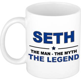 👉 Mok active mannen Seth The man, myth legend collega kado mokken/bekers 300 ml