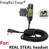 👉 Headset Tactics U94 PTT AMPLIFIED version for REAL STEAL ，for baofeng kenwood Nexus 3M comtacs/MSA Dynamic MIC