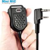 👉 Luidspreker Mini PTT LED Shoulder Speaker Mic Microphone For KENWOOD TK-3107 BAOFENG BF-888s UV-5R GT-3TP HYT Walkie Talkie Two Way Radio