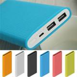 Powerbank silicon Protector Case Cover for New Xiaomi Power Bank 2 10000 MAh Dual USB Port Skin Shell Sleeve Model PLM09ZM