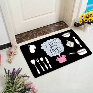 Servies flanel One-Size veel kleurig vloermat