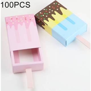 👉 Snoep active feestelijke 100 stuks Europese creativiteit ijs verpakking, grootte: 10,5 * 6,8 2,8 cm 6922920600839