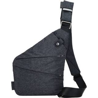 👉 Multifunctionele draagbare anti-diefstal polyester zakelijke borsttas buitensporten schoudertas voor heren (grijs)