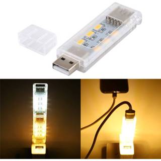 👉 Wit active 12 LED's Dubbelzijdig stapelbaar USB-licht (warm wit) 6922112528675