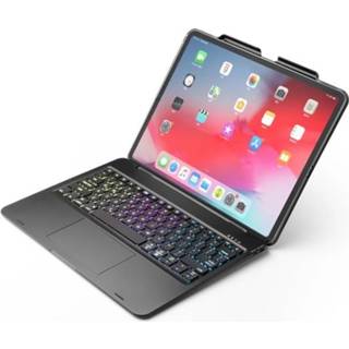 👉 Bluetooth toetsenbord zwart active IPad Pro 12.9 (2020) - hoes verlichting Touchpad 8719793077909