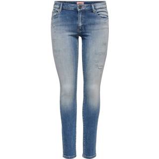 👉 Skinnyjeans blauw XS vrouwen ONLY Onlcarmen Reg Ankle Jogg Skinny Jeans Dames 5714511866929