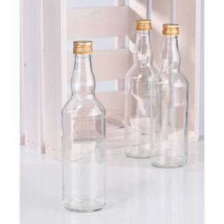 Glazen fles active flessen met schroefdoppen 500 ml