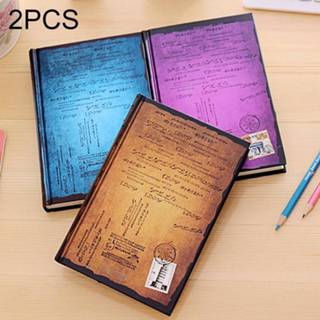 👉 Binding active 2 STKS Retro Hardback Perfect Notebook Dagboek, willekeurige kleurweergave 6922940366487