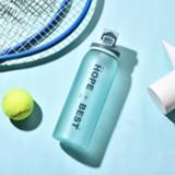 👉 Cyaan blauw active Fitness Matte Buitensport Bidonslot Type Bounce Bottle, Capaciteit: 900ML (cyaan-blauw)