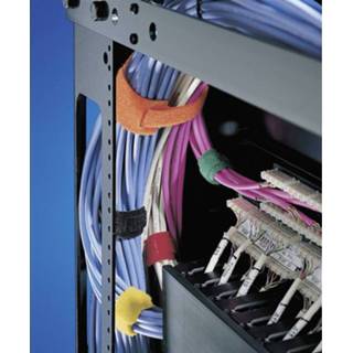 👉 HellermannTyton TEXTIE-M-PA/PP-BK-X1 Klittenband kabelbinders Om te bundelen Haak- en lusdeel (l x b) 200 mm x 12.5 mm Zwart 10 stuk(s)