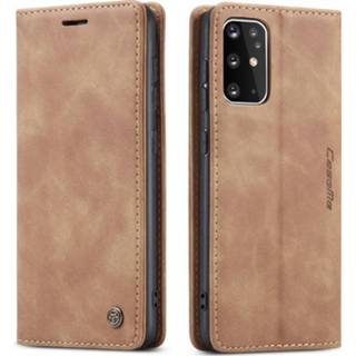 👉 Portemonnee bruin active CaseMe - Samsung Galaxy S20 Plus hoesje Wallet Book Case Magneetsluiting Licht 8719793080893