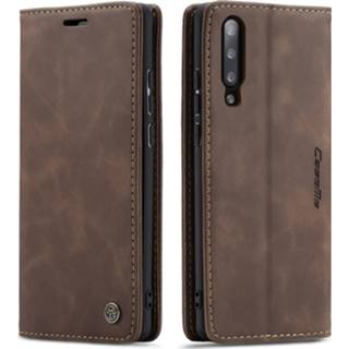 👉 Portemonnee bruin active CaseMe - Xiaomi Mi 9 hoesje Wallet Book Case Magneetsluiting Donker 8719793081562