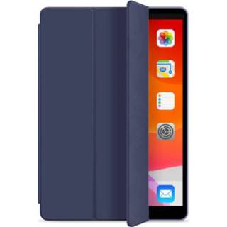 👉 Leer PU active blauw WIWU - iPad 9.7 (2017/2018) hoes Leren Tri-Fold Book Case 8719793083665