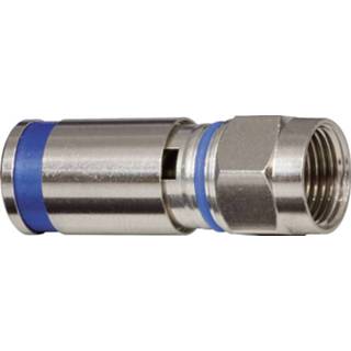 👉 Klein Tools VDV812-623 F-compressieconnector RG6 voor buitengebruik, verpakking van 10 stuks