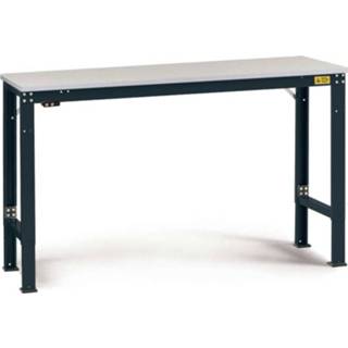 👉 Manuflex LU7058.7016 ESD-werktafel universele speciale reden tafel met melamine schijf, bxdxh = 1500 x 800 x 725-1025 mm Kleur: Antraciet