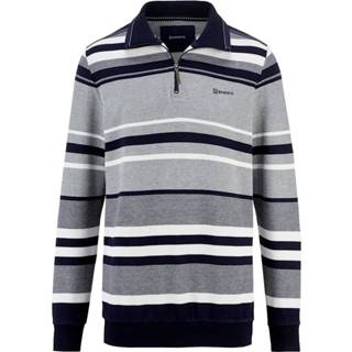 👉 Sweatshirt katoen mannen zuiver BABISTA Grijs::Marine 4055704705078