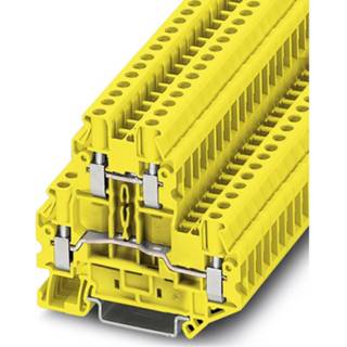 👉 Phoenix Contact UTTB 4 YE 3035467 Doorgangsserieklem Aantal polen: 4 0.14 mm² 6 mm² Geel 50 stuk(s)
