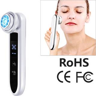 👉 Massager wit active kleding BLK-D919 RF Instrument Gezichtstrilling Compact Lifting Micro Huidig schoonheidsinstrument (wit) 6922907271168