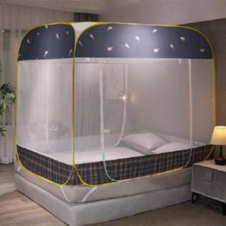 👉 Klamboe active Huishoudelijke gratis installatie Yurt opvouwbare klamboe, afmeting: 150x200x170 cm (veer) 6922081048273