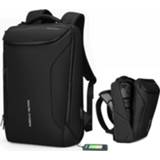 👉 Rugzak zwart active mannen Mode heren multifunctionele waterdichte laptoptas reistas met USB-oplaadpoort (opgewaardeerd zwart) 6922237524125