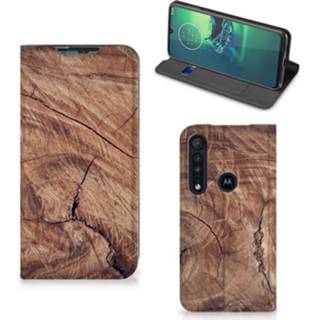 👉 Portemonnee Motorola G8 Plus Book Wallet Case Tree Trunk 8720215607772