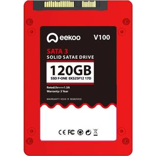 👉 Desktop PC rood active Eekoo F-ONE 120 GB SSD SATA3.0 6 / s 2,5 inch TLC Solid State harde schijf met 1 onafhankelijke cache voor laptop, leessnelheid: 500 MB s, schrijfsnelheid: 180 (rood) 6922076612748