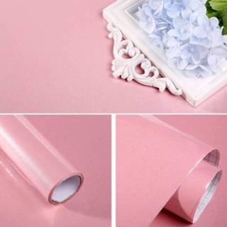 👉 Roze parelmoer PVC active Creatief Baksteen Decoratie Meubels Behang Stickers Slaapkamer Woonkamer Muur Waterdicht Rol, Afmeting: 60x500cm (Roze)