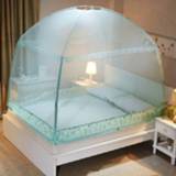 👉 Active Opvouwbare Yurt-klamboe voor huishoudelijk gebruik, afmeting: 150x200 cm (watergroen)