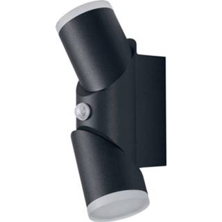 👉 Bewegingsmelder wit grijs OSRAM Endura® Style Flex 4058075123090 Buiten LED-wandlamp met 13 W Warm-wit Donkergrijs